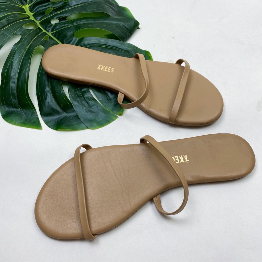 TKEES | GEMMA | LEATHER | FLAT SANDALS
